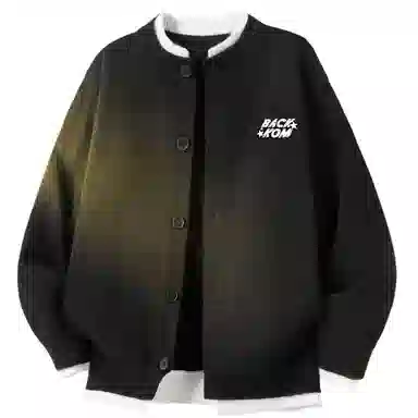 大卫贝肯 日系学院风基础款假两件纯色简约可拆卸胸针韩系慵懒感开衫无性别主义高级感长袖毛衣 男女同款