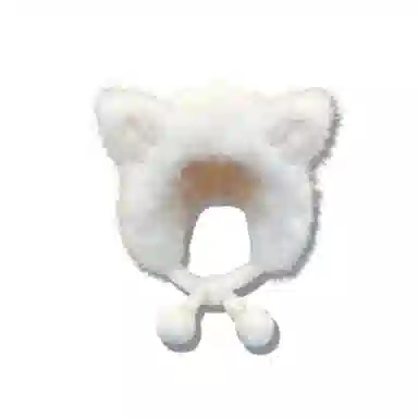 【秋冬必备~通勤百搭】 攸委 可爱狐狸耳朵针织毛绒帽子女冬季保暖加绒加厚 涤纶 学生时尚潮流防寒雷锋帽护耳帽绒线帽 男女同款情侣款