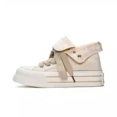 MISTERY Plaid High-Top Canvas Sneakers