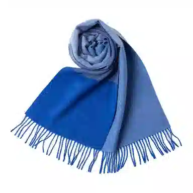 恒源祥 拼色柔软舒适时尚百搭保暖 山羊绒 绒线围巾 男女同款情侣款