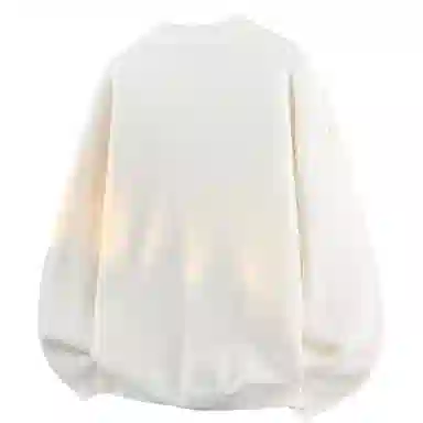 大卫贝肯 纯色基础款可拆卸胸针保暖宽松休闲慵懒百搭圆领韩系时尚长袖毛衣 男女同款