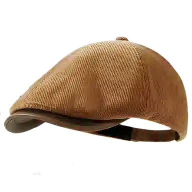 杨同学 复古文艺英伦风灯芯绒前进帽时尚百搭 涤纶 贝雷帽 女款 黑色/咖啡/卡其/米色