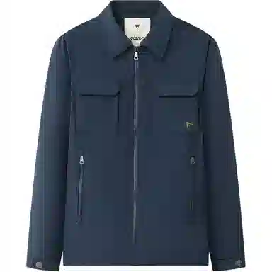 爱登堡 纯色多口袋工装简约休闲百搭通勤户外商务防风耐磨夹克 男款