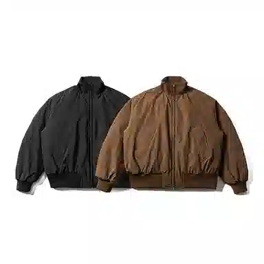 【dme】 潮牌美式复古纯色立领户外休闲白鸭绒外套男冬季简约日系宽松百搭保暖中性羽绒服 男女同款