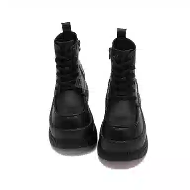 优质皮面厚底休闲百搭松糕鞋 短靴 女款