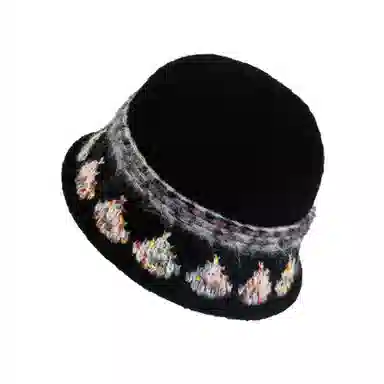 稻草人 韩版时尚可爱盆帽显脸小 秋冬保暖素颜百搭 聚酯纤维 渔夫帽 女款