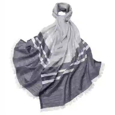 红豆 拼色轻盈时尚舒适百搭保暖 羊毛 绒线围巾 男女同款情侣款