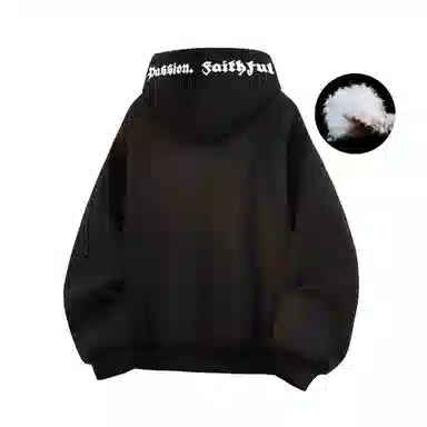 PAUL COSTELLOE Logo Print Hoodie Down Jacket