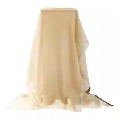 一米画纱 轻奢色织轻盈柔软亲肤细腻保暖外搭气质披肩高级感 山羊绒 绒线围巾 女款