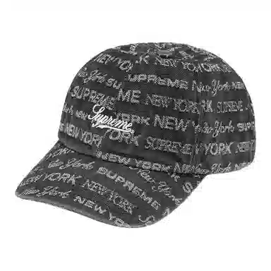 Supreme Jacquard Denim 6-Panel