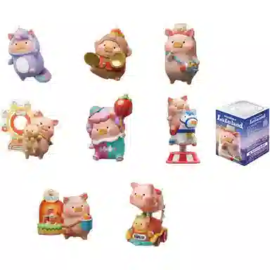 九木杂物社 社罐头猪 缤纷乐园系列 手办摆件潮玩公仔 盲盒类 单个随机
