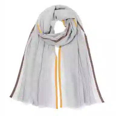 一米画纱 轻奢色织轻盈柔软亲肤细腻保暖外搭气质披肩高级感 山羊绒 绒线围巾 女款