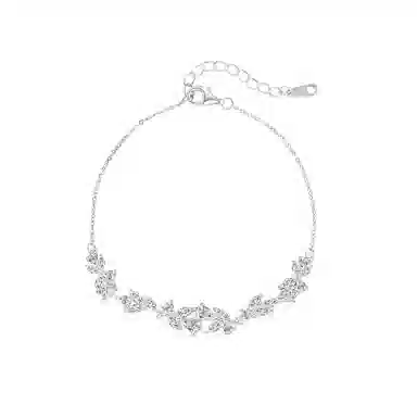 【S999足银 紫藤花开】 七七银饰 森系小清新 招财蝴蝶 微笑原创小众轻奢闪耀 在逃公主浪漫告白甜蜜饰爱 好运 纯银 手链 女款