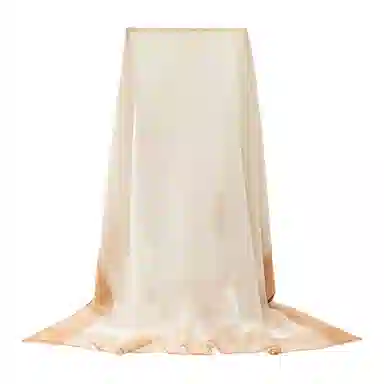 一米画纱 轻奢色织轻盈柔软亲肤细腻保暖外搭气质披肩高级感 山羊绒 绒线围巾 女款