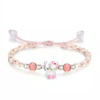 【999纯银】 琉堇 猫咪卡通小猫招财纳福系列新中式轻奢小众转运珠设计高级感 浪漫精致甜美百搭 恋爱告白#桃花运 琉璃 玉石手绳 女款