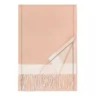 一米画纱 双面双色美拉德风高品质个性流苏外搭时尚加厚保暖轻奢舒适 山羊绒 绒线围巾 女款