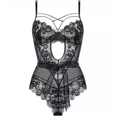 秀黛 蕾丝连体内衣纯色性感文胸 女款