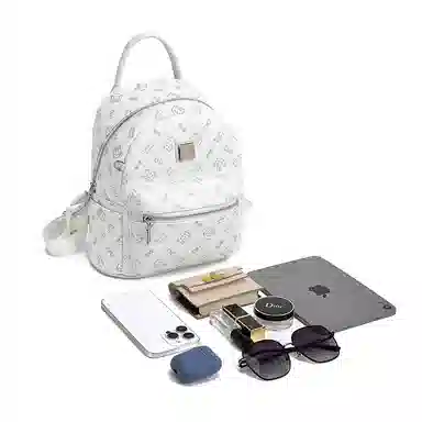 JANE KLAIN Cartoon Print Backpack