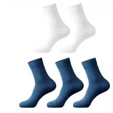 潞优野 轻奢高端品质吸汗防臭中筒袜 男款