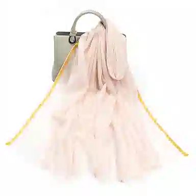 一米画纱 轻奢色织轻盈柔软亲肤细腻保暖外搭气质披肩高级感 山羊绒 绒线围巾 女款