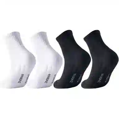 莫代尔 防臭吸湿柔软亲肤舒适透气运动袜宽松不紧绷耐磨耐穿吸湿不粘脚篮球袜抗起球不易变形防滑中筒袜 男女同款