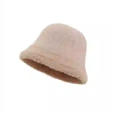 稻草人 毛绒水桶帽保暖防寒 简约百搭时尚 显脸小 涤纶 渔夫帽 女款