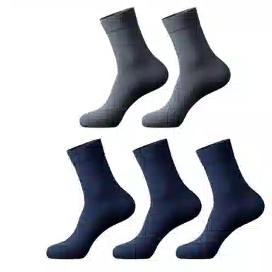 潞优野 轻奢高端品质吸汗防臭中筒袜 男款