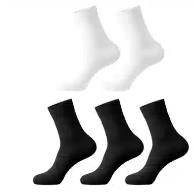 潞优野 轻奢高端品质吸汗防臭中筒袜 男款