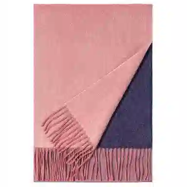 一米画纱 高级感小众气质流苏渐变时尚加厚保暖外搭防寒粗纺工艺 山羊绒 绒线围巾 女款