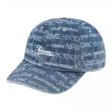 Supreme Jacquard Denim 6-Panel