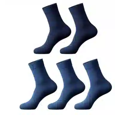 潞优野 轻奢高端品质吸汗防臭中筒袜 男款