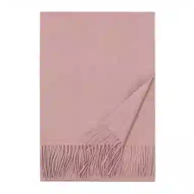 一米画纱 大气流苏加厚温暖时尚简约纯色暖糯亲肤围脖外搭保暖 山羊绒 绒线围巾 男女同款情侣款