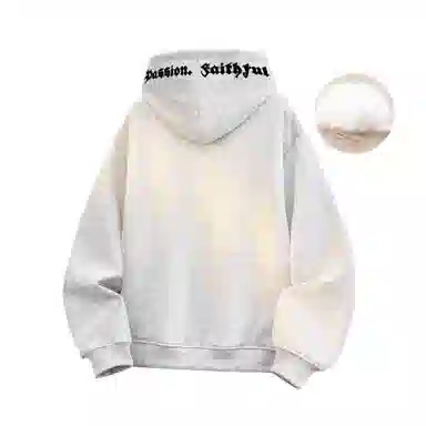 PAUL COSTELLOE Logo Print Hoodie Down Jacket