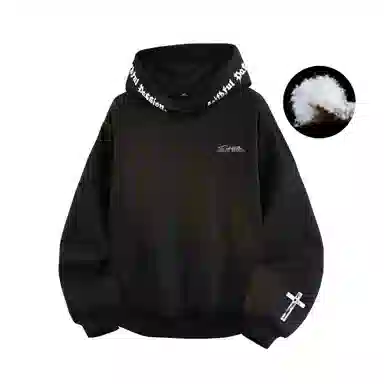 PAUL COSTELLOE Logo Print Hoodie Down Jacket