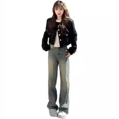 纤丝鸟 简约小个子穿搭短款上衣截短外套 女款