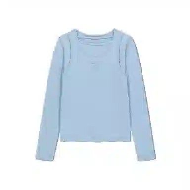 MARITHE FRANCOIS GIRBAUD LAYERED JERSEY LONG SLEEVE