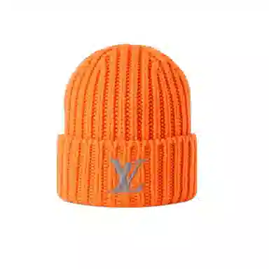 Louis Vuitton LV Embroidered Wool Beanie Orange