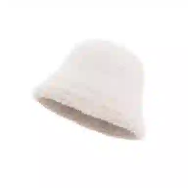 稻草人 毛绒水桶帽保暖防寒 简约百搭时尚 显脸小 涤纶 渔夫帽 女款