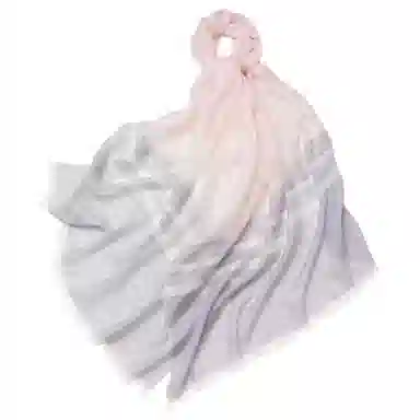 红豆 拼色轻盈时尚舒适百搭保暖 羊毛 绒线围巾 男女同款情侣款