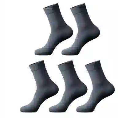 潞优野 轻奢高端品质吸汗防臭中筒袜 男款