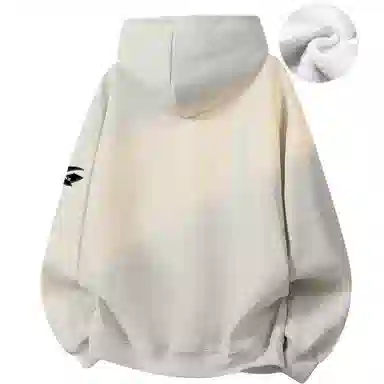 阿凡迪 【重磅华棉】美式潮流校园基础款品牌字母复古涂鸦印花高街通勤个性穿搭少年感无性别主义宽松简约拉链开衫连帽卫衣 男女同款