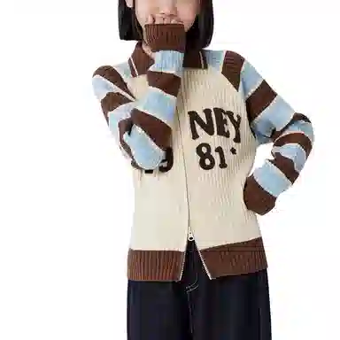 左西毛衣 翻领针织柔软厚款 儿童款