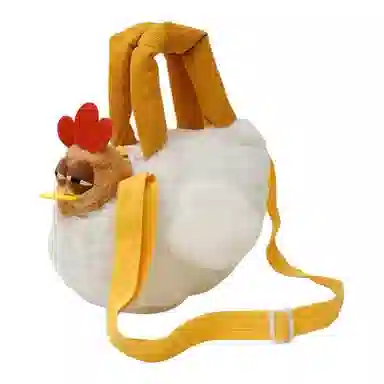 欧洛伊 卡通个性搞怪咕咕鸡 创意毛茸茸萌趣治愈系 安抚陪伴 玩偶周边