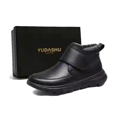 YUDASHU Winter Outdoor Wool Leather Boots