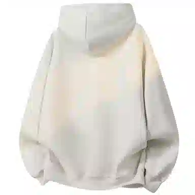 阿凡迪 【华棉重磅】美式高街简约品牌签名字母高级感纯色基础校园风学生街头百搭休闲通勤无性别主义潮流开衫拉链外套连帽卫衣 男女同款