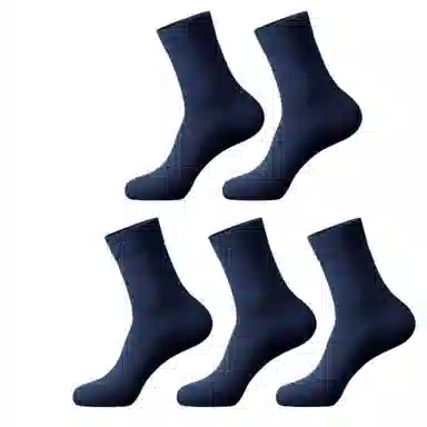 潞优野 轻奢高端品质吸汗防臭中筒袜 男款