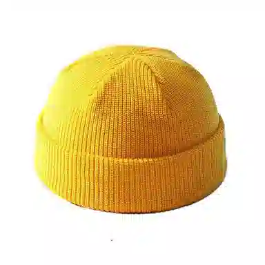 恩僾德 美式高街大头围小众百搭高颜值简约包头保暖显脸小潮牌 腈纶混纺 绒线帽 男女同款情侣款