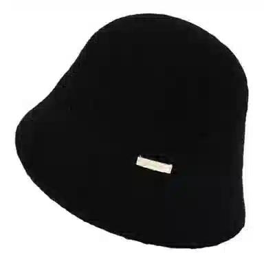 稻草人 韩版纯色毛绒水桶帽 高级感保暖百搭素颜显脸小 聚酯纤维 渔夫帽 女款