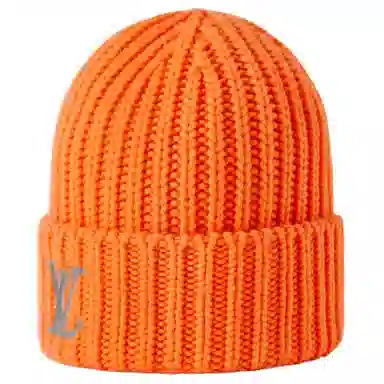 Louis Vuitton LV Embroidered Wool Beanie Orange
