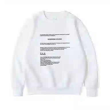 莫代尔 秋冬个性百搭亲肤慵懒舒适时尚轻盈嘻哈街头风长袖潮流卫衣打底衣 男女同款